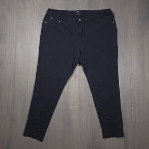 1826 Jeans Black High Waisted Skinny Pull On Jeggings Size 22 Plus